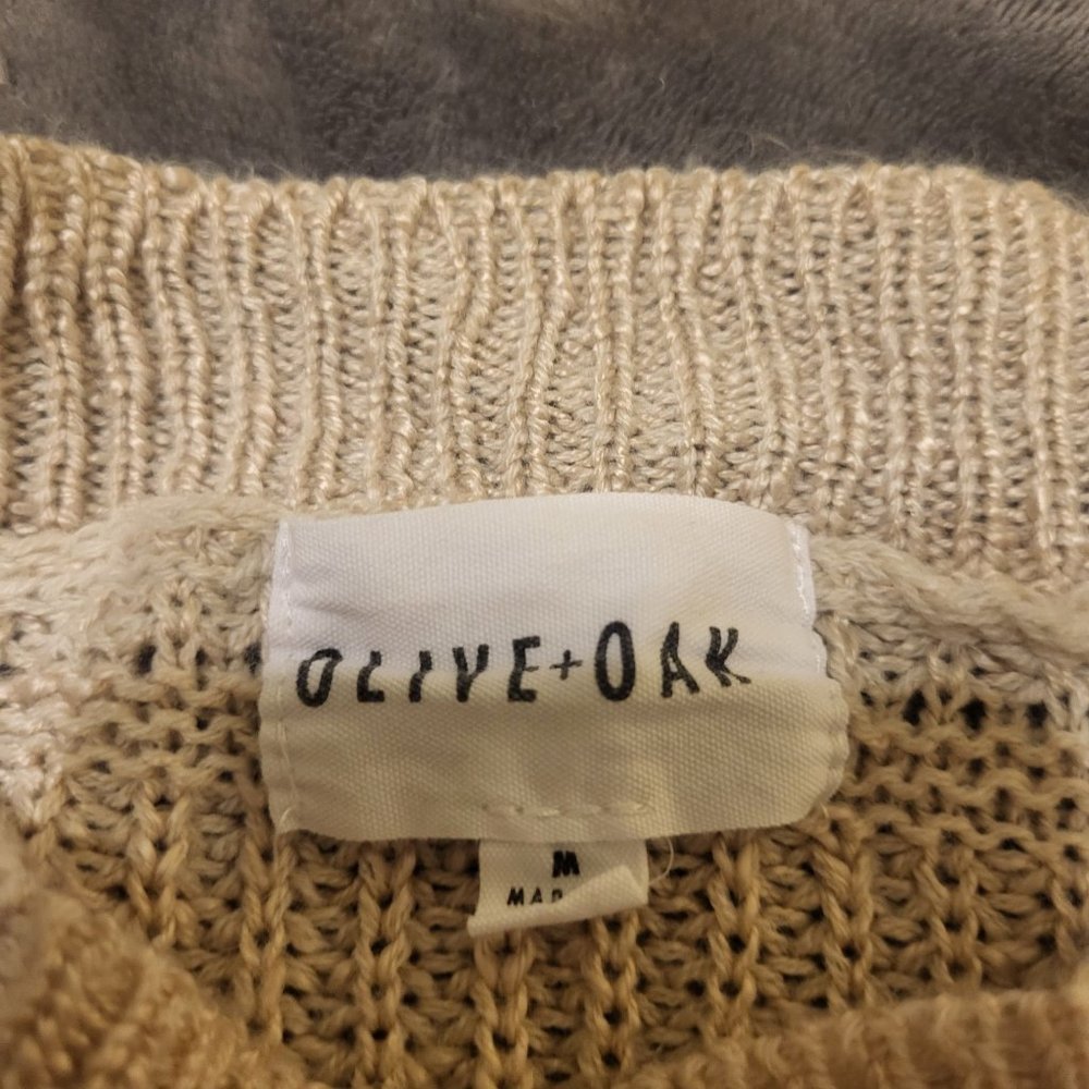 Olive & Oak Women's Knit Sweater, Beige Brown, Medium - Picture 6 of 9